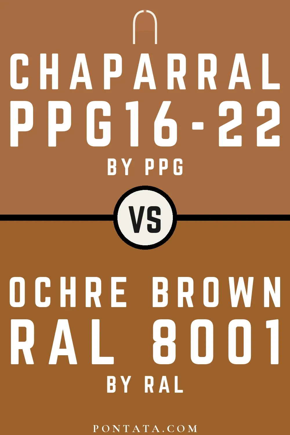 Chaparral vs Ochre brown