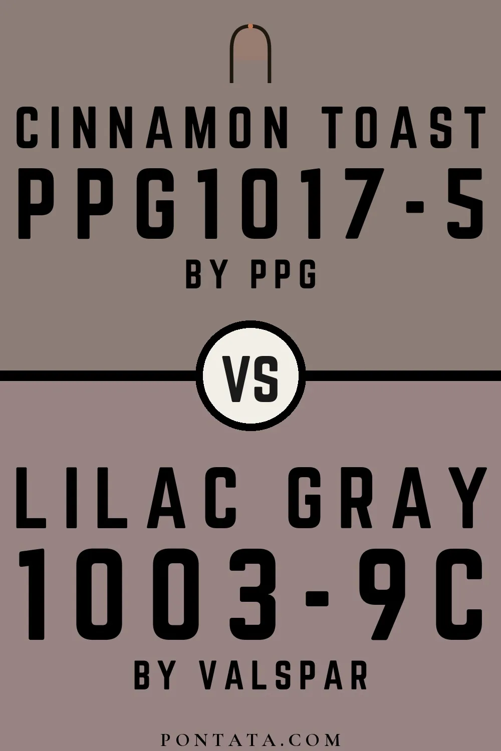 Cinnamon Toast vs Lilac Gray