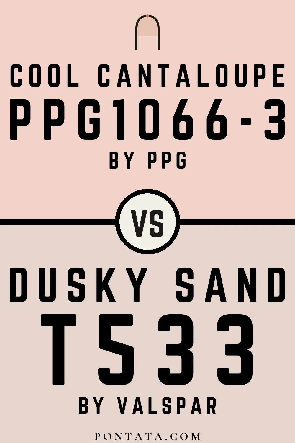 Cool Cantaloupe vs Dusky Sand