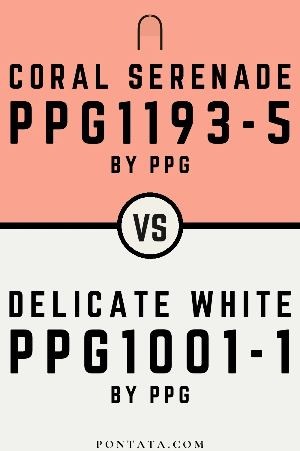 Coral Serenade vs Delicate White