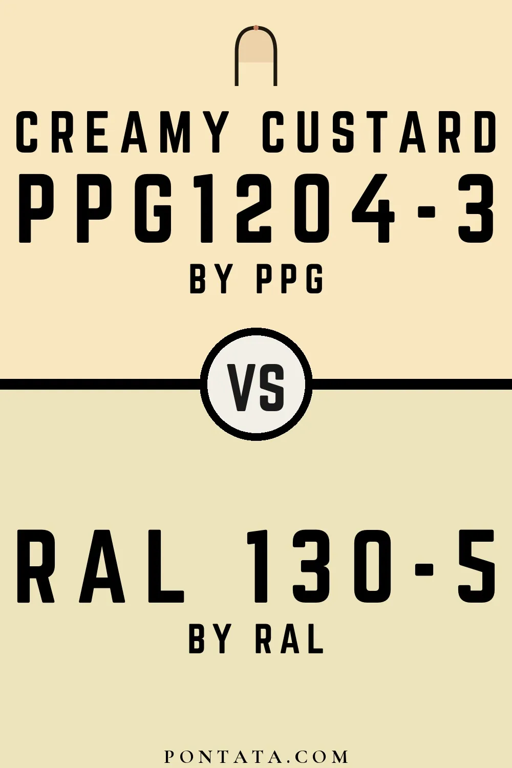 Creamy Custard vs RAL 130-5