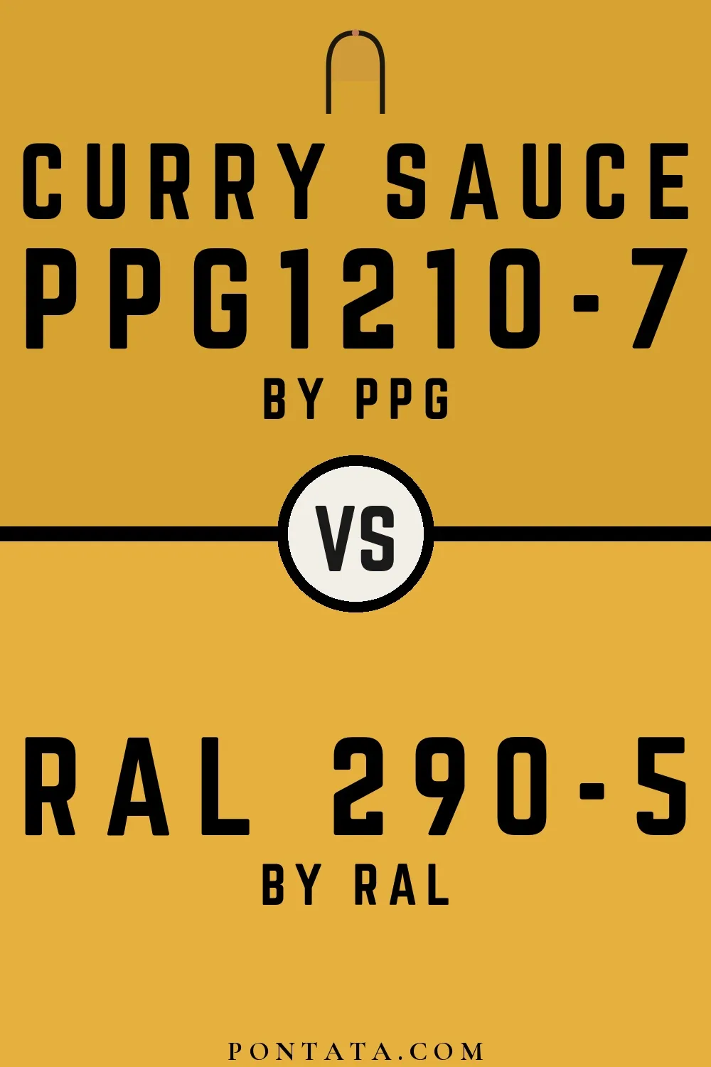 Curry Sauce vs RAL 290-5