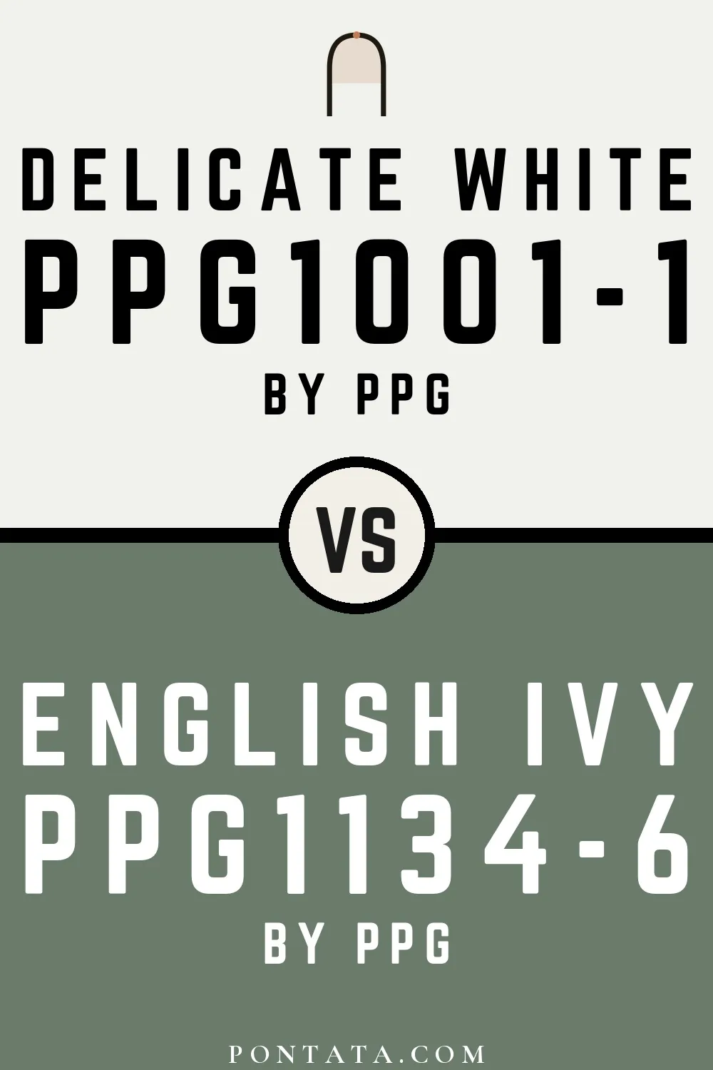 Delicate White vs English Ivy