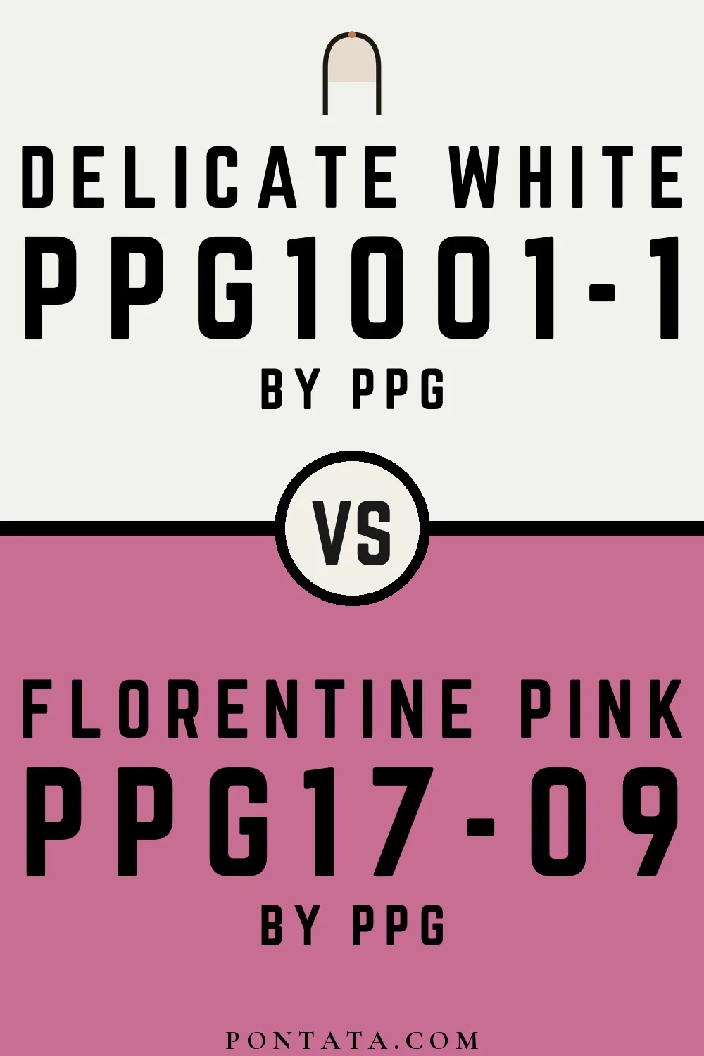 Delicate White vs Florentine Pink
