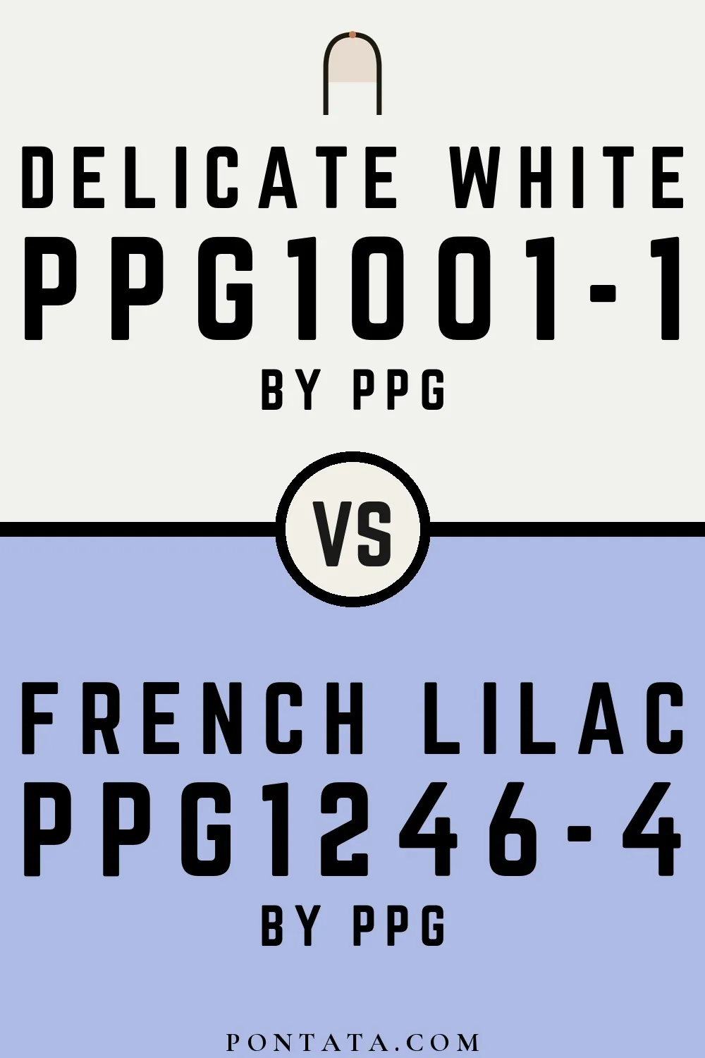 Delicate White vs French Lilac
