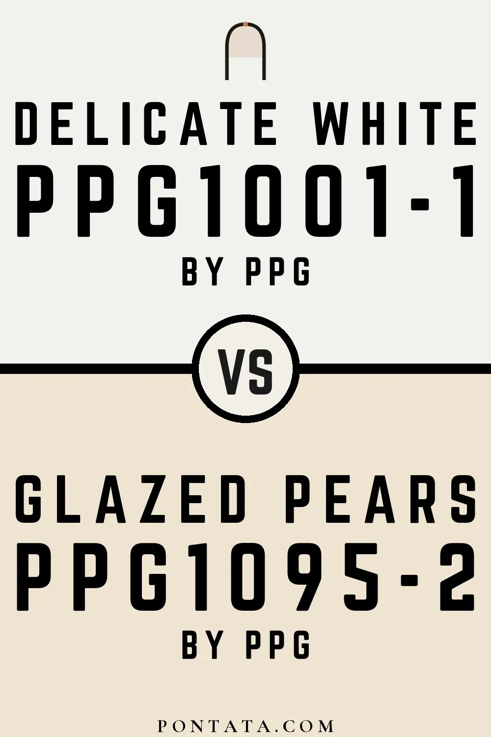 Delicate White vs Glazed Pears