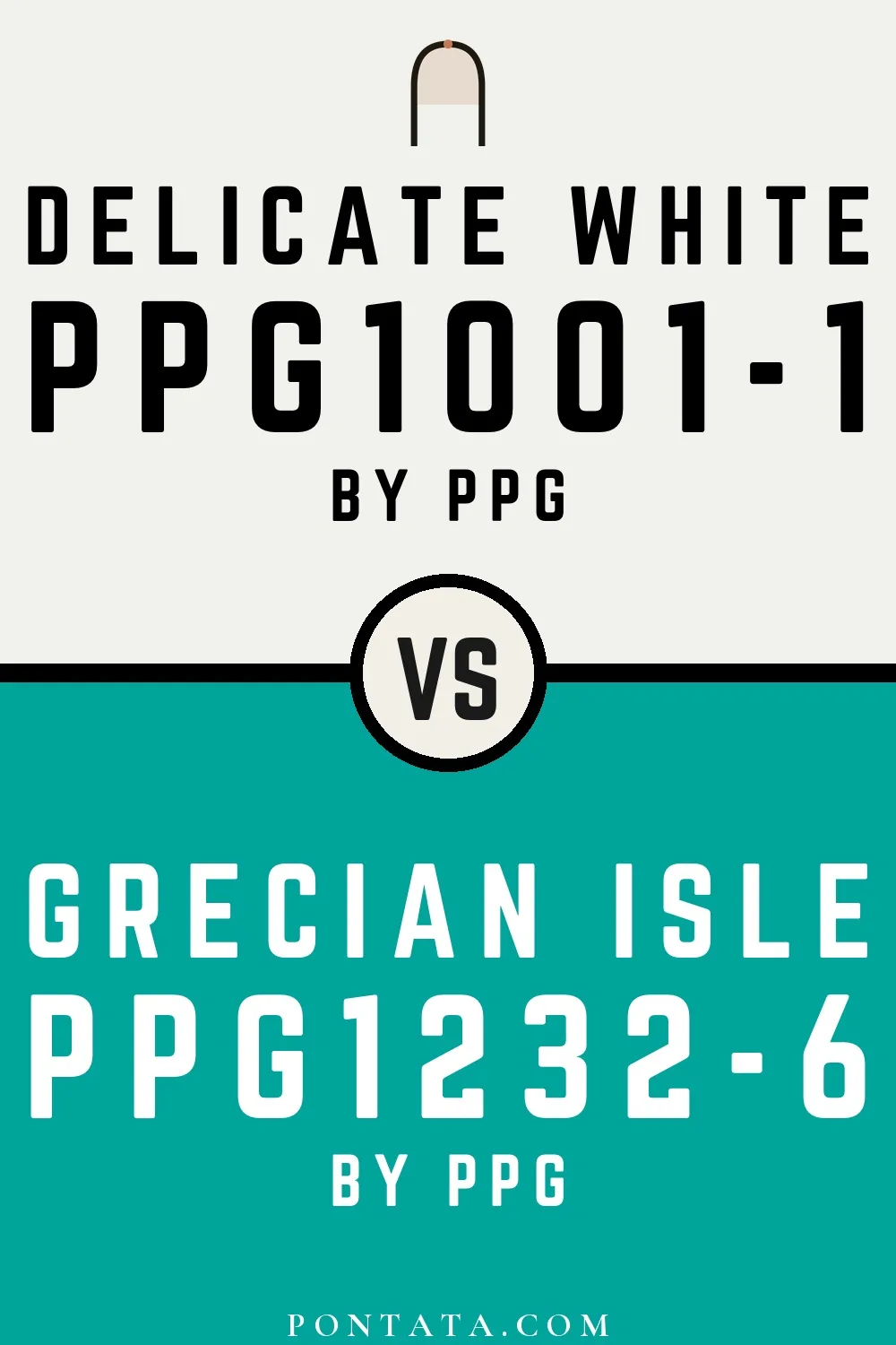 Delicate White vs Grecian Isle