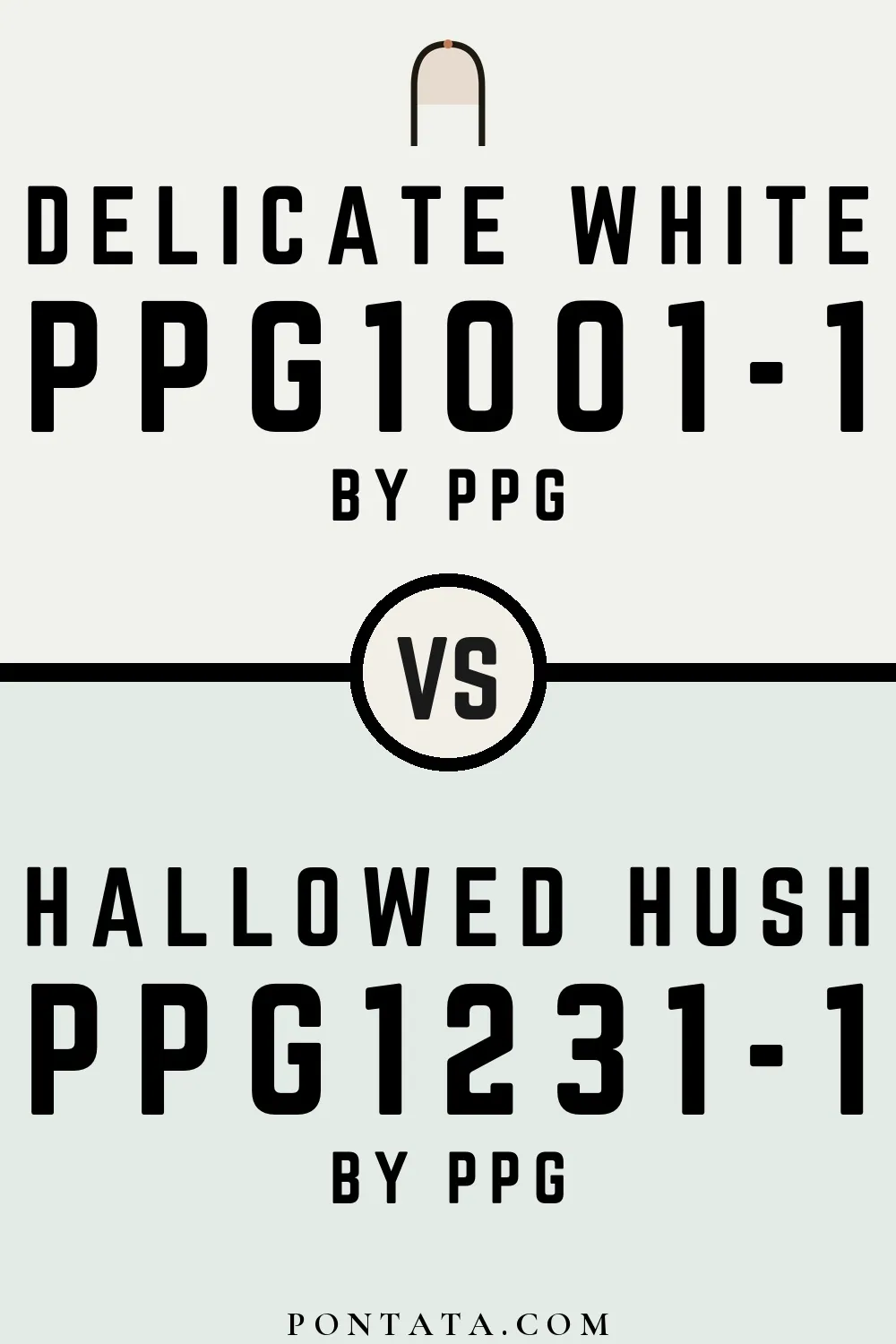 Delicate White vs Hallowed Hush