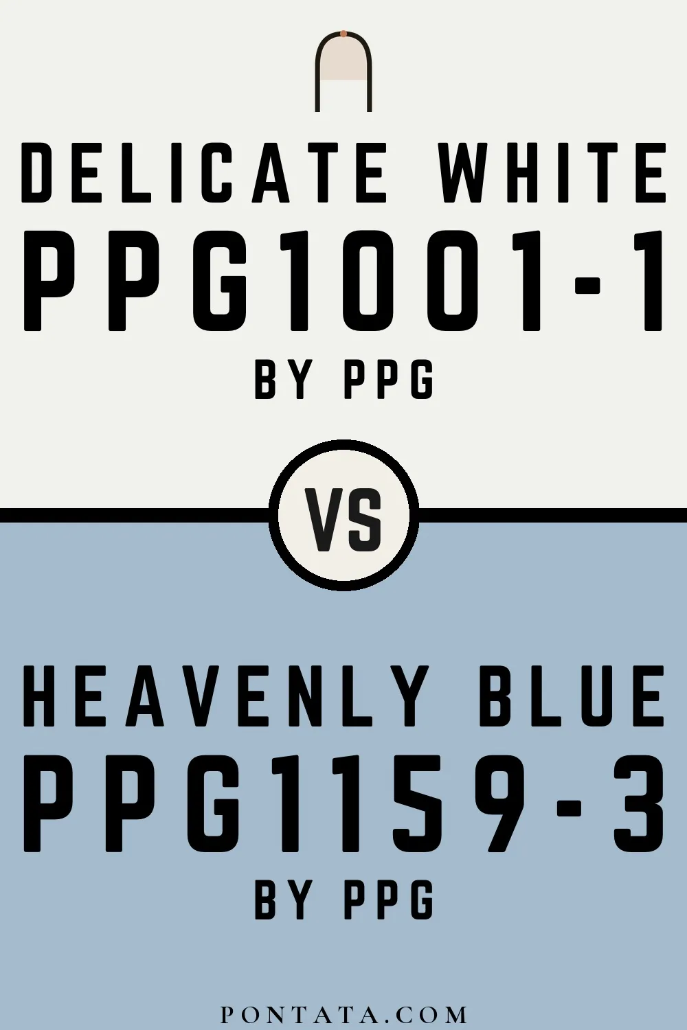 Delicate White vs Heavenly Blue