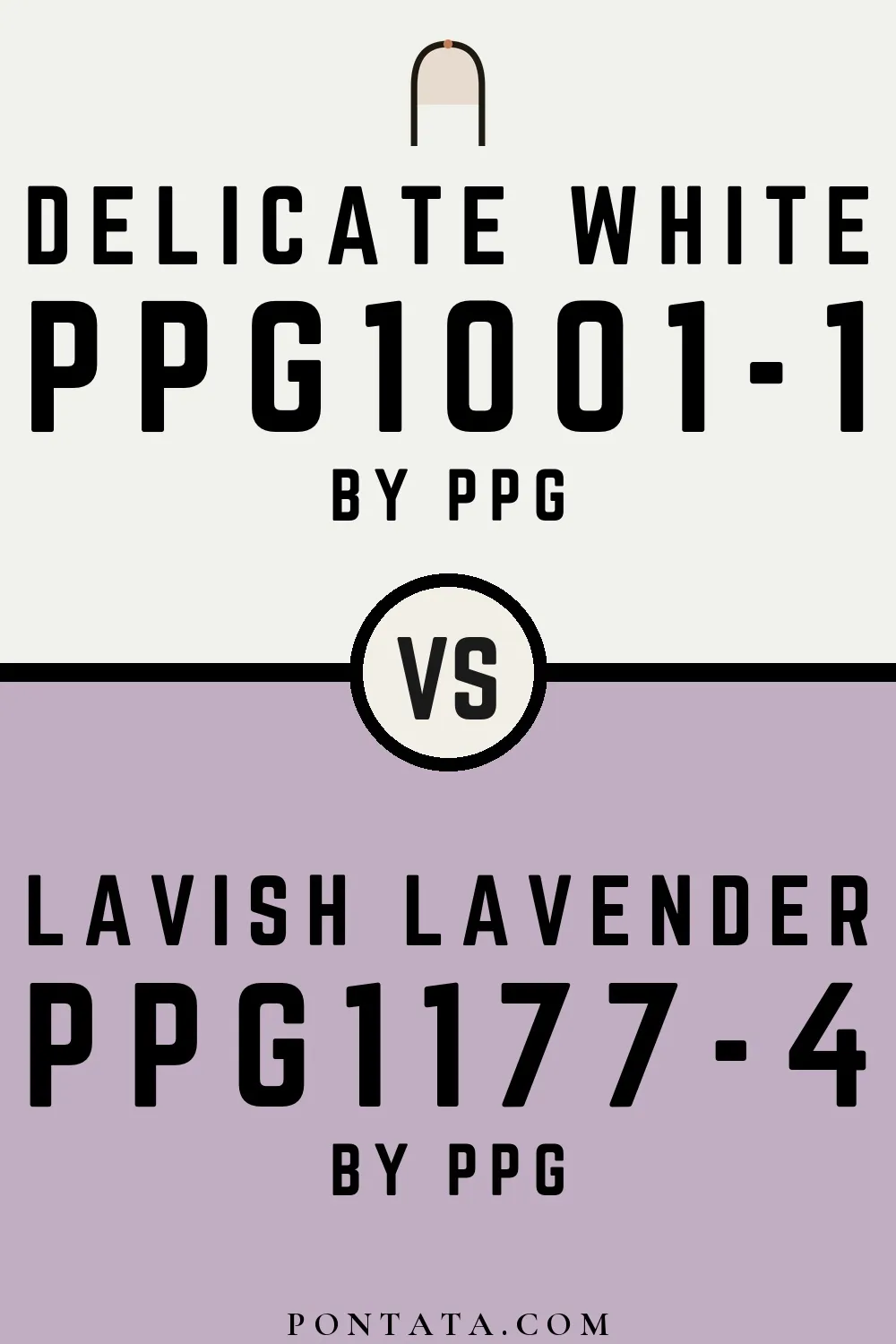 Delicate White vs Lavish Lavender
