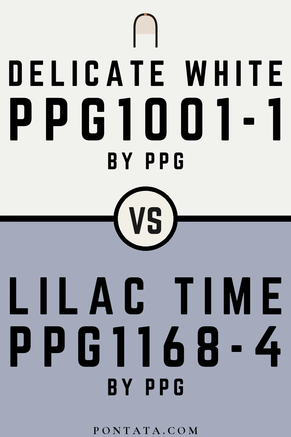 Delicate White vs Lilac Time