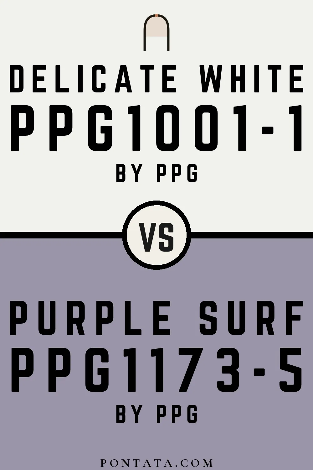 Delicate White vs Purple Surf