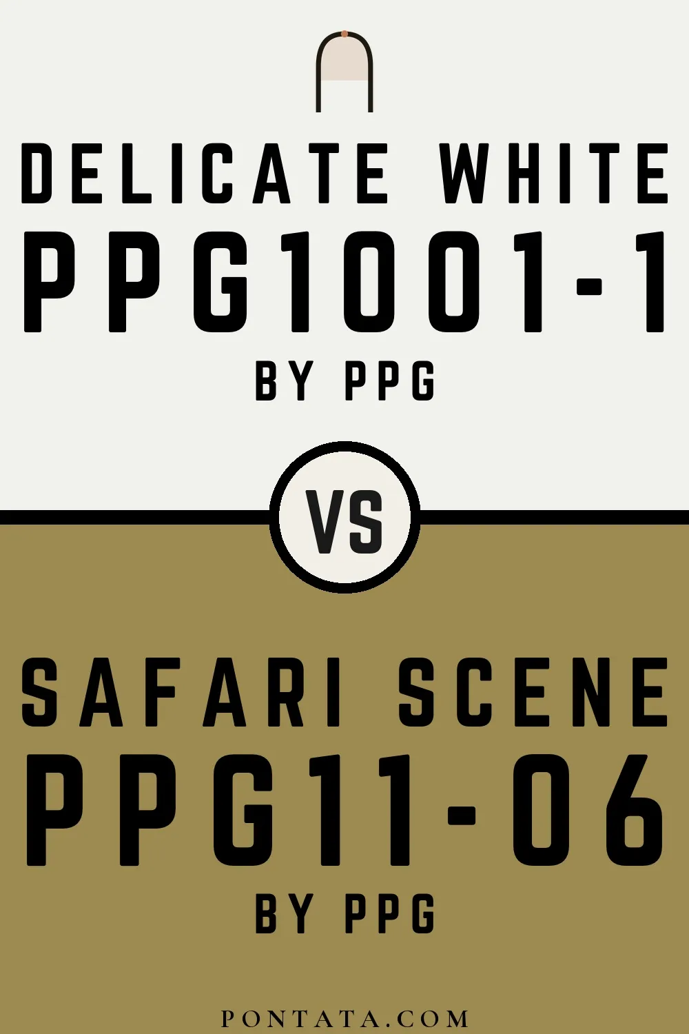 Delicate White vs Safari Scene