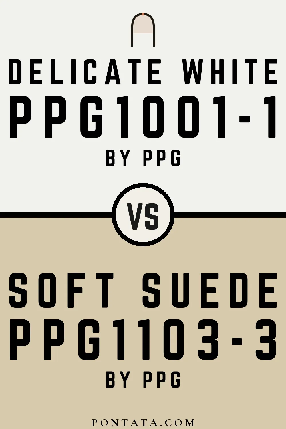 Delicate White vs Soft Suede