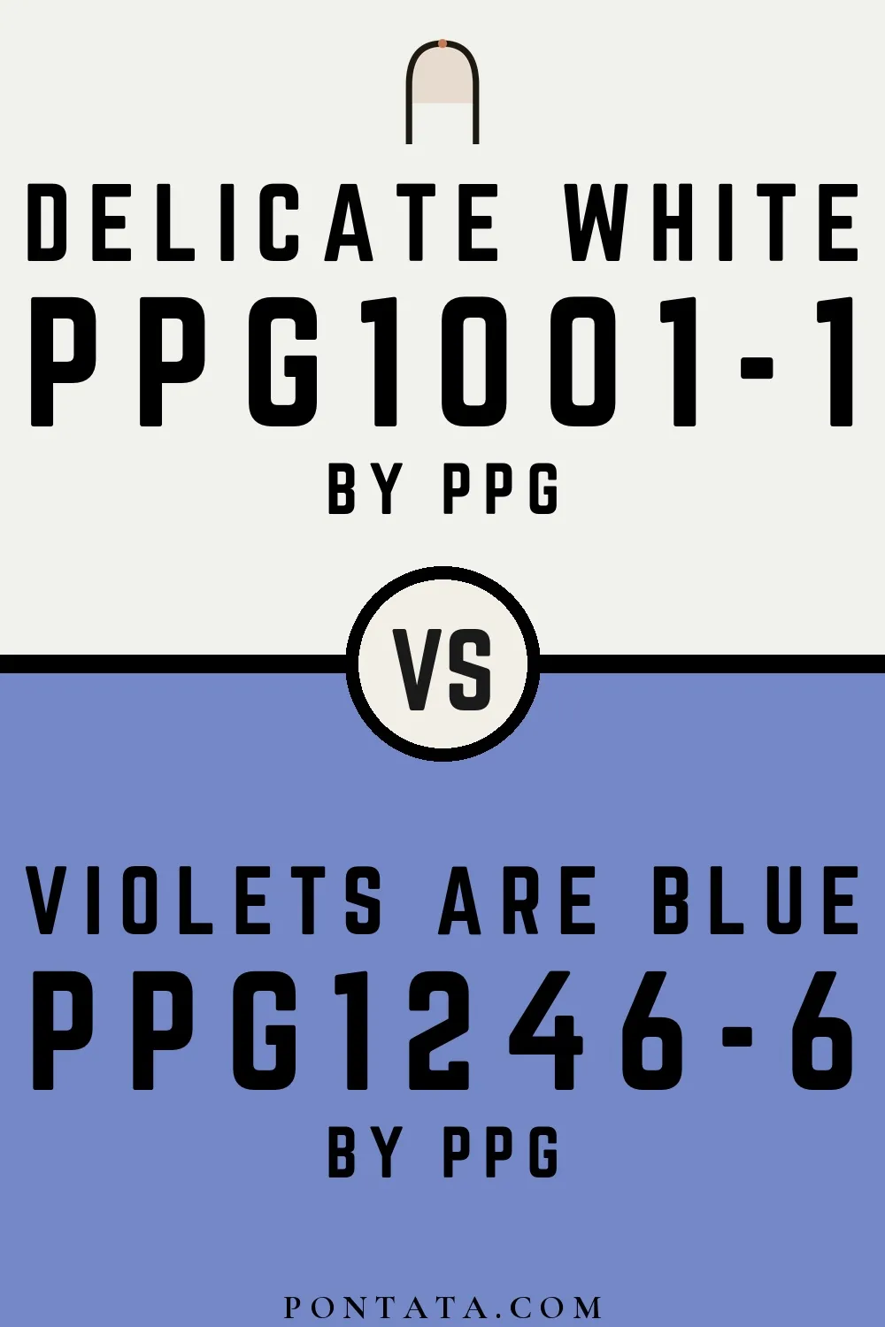 Delicate White vs Violets Are Blue
