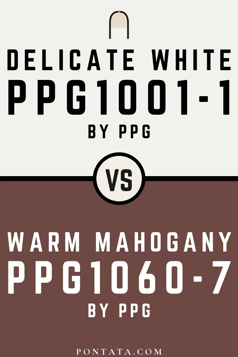 Delicate White vs Warm Mahogany