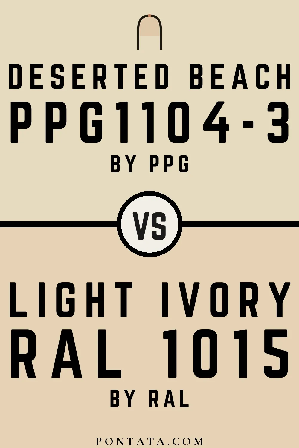 Deserted Beach vs Light ivory