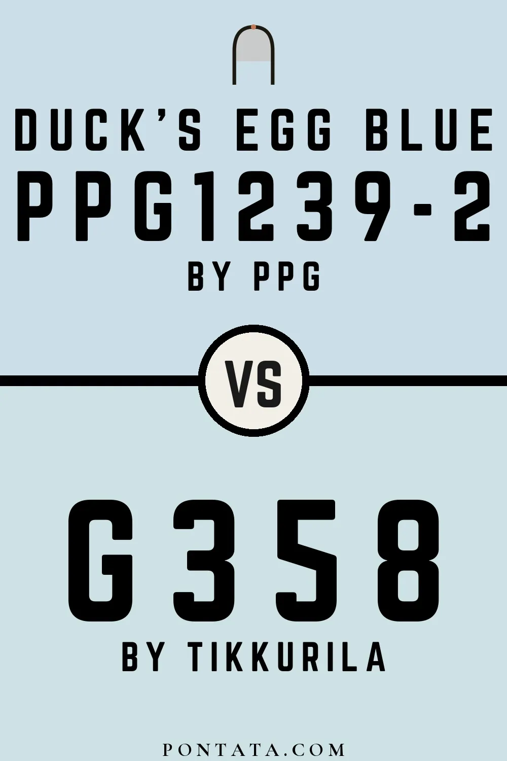 Duck's Egg Blue vs G358
