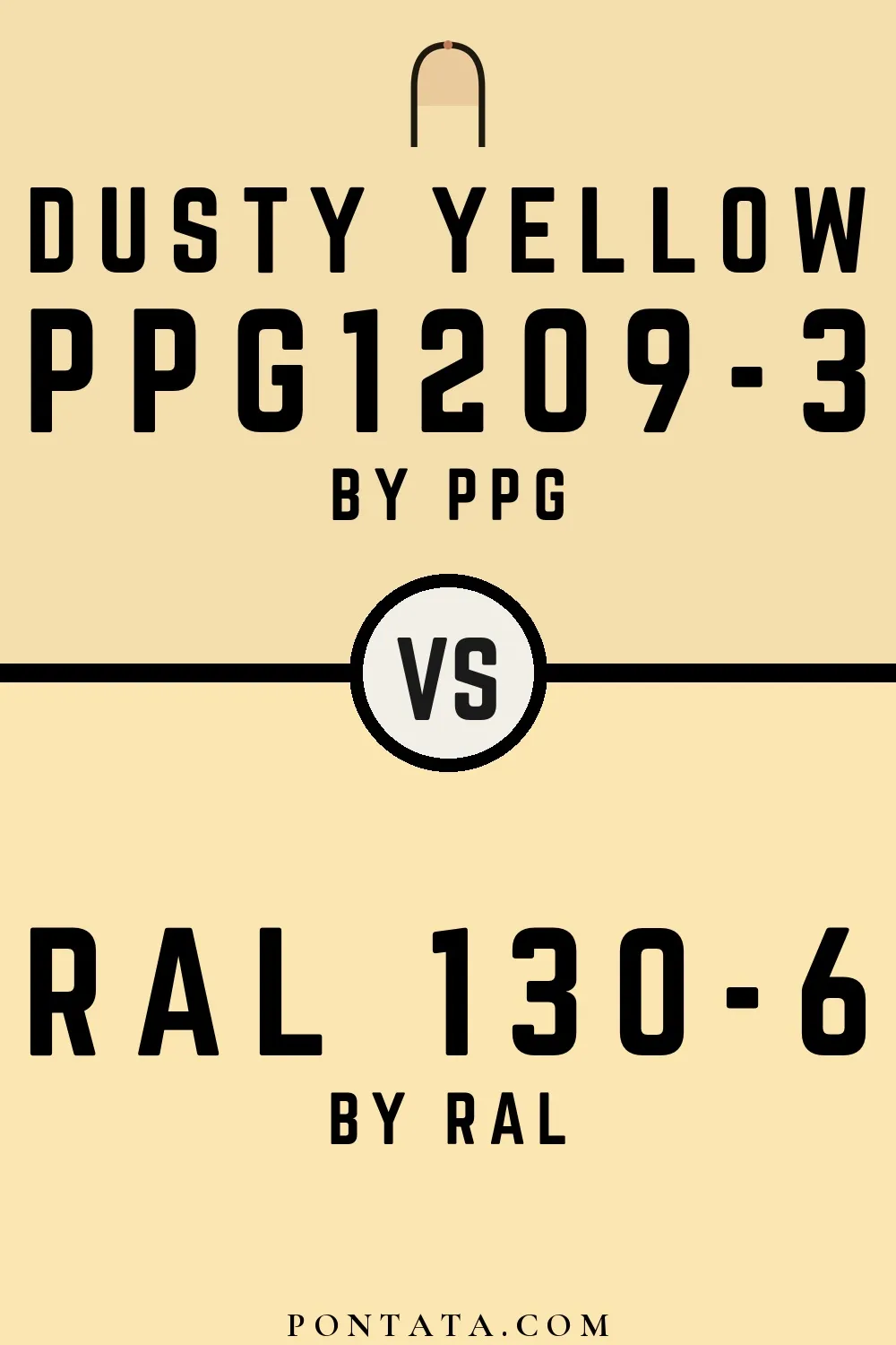 Dusty Yellow vs RAL 130-6