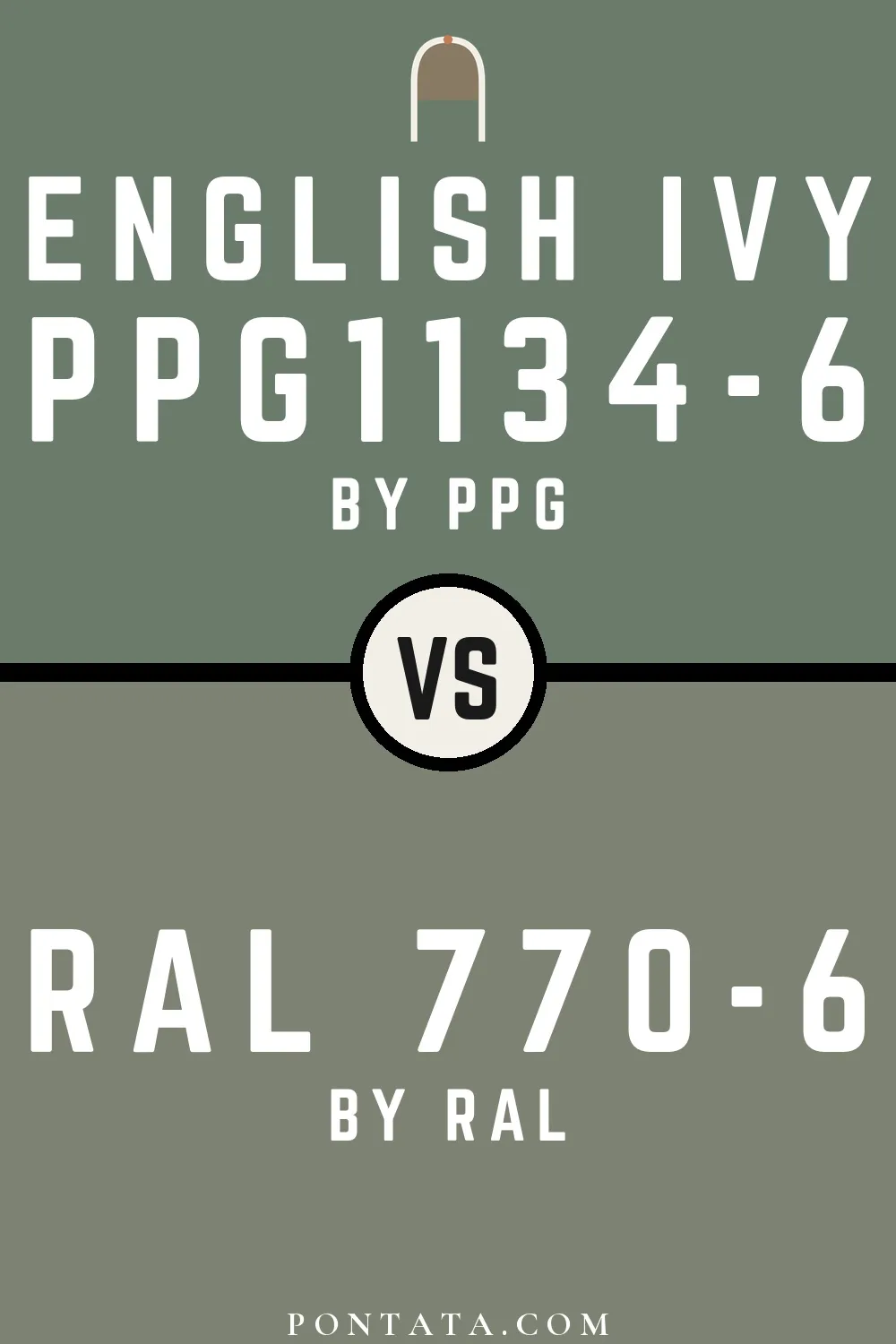 English Ivy vs RAL 770-6