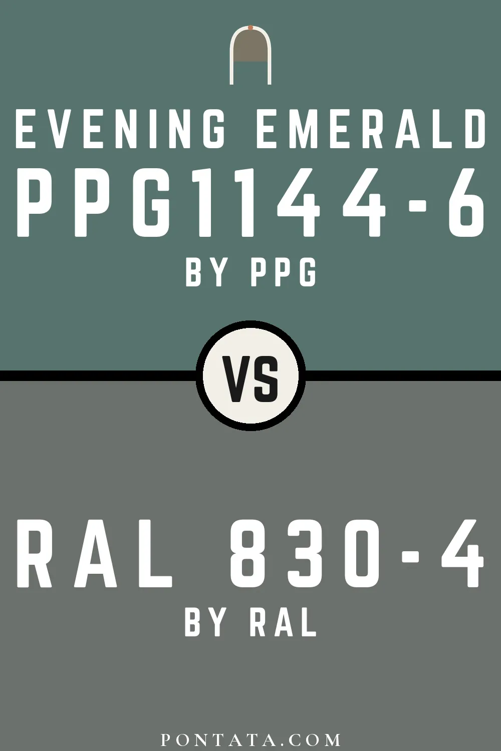 Evening Emerald vs RAL 830-4