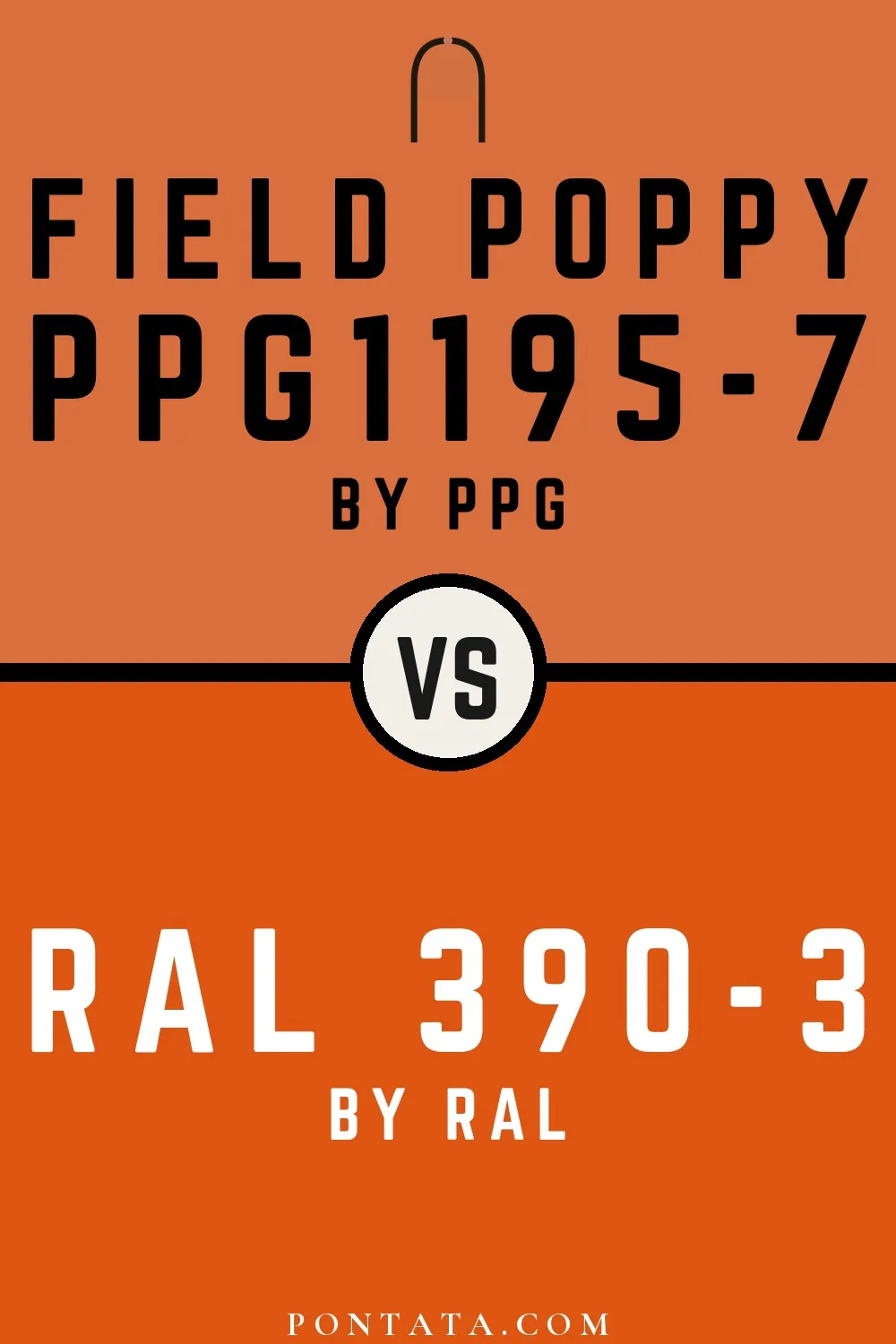 Field Poppy vs RAL 390-3
