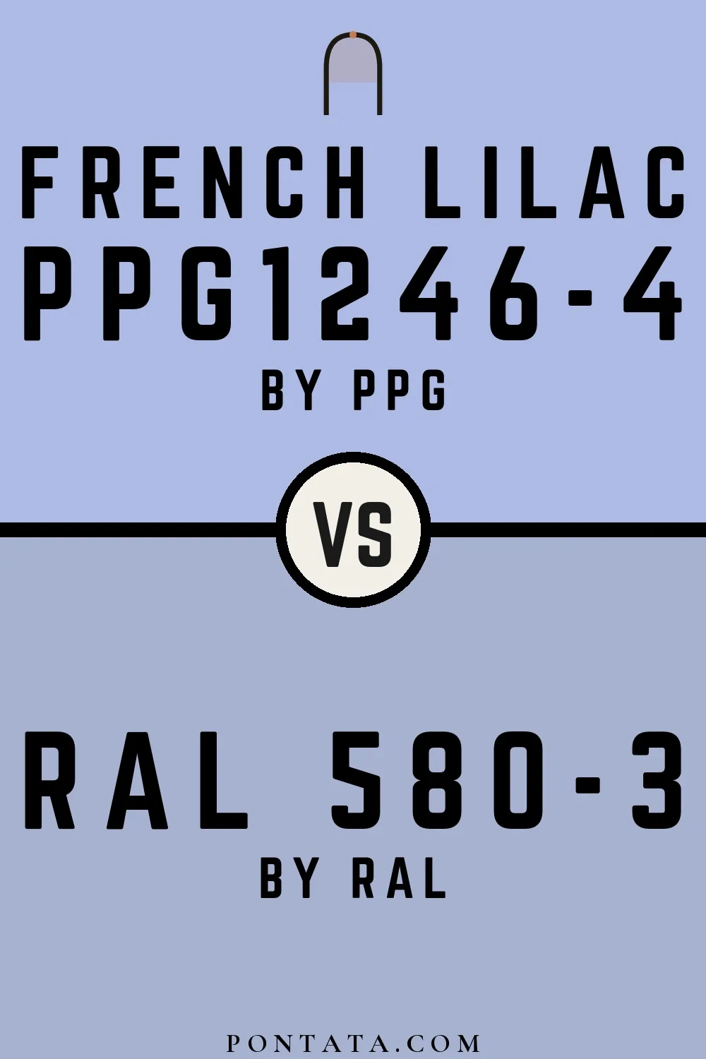 French Lilac vs RAL 580-3