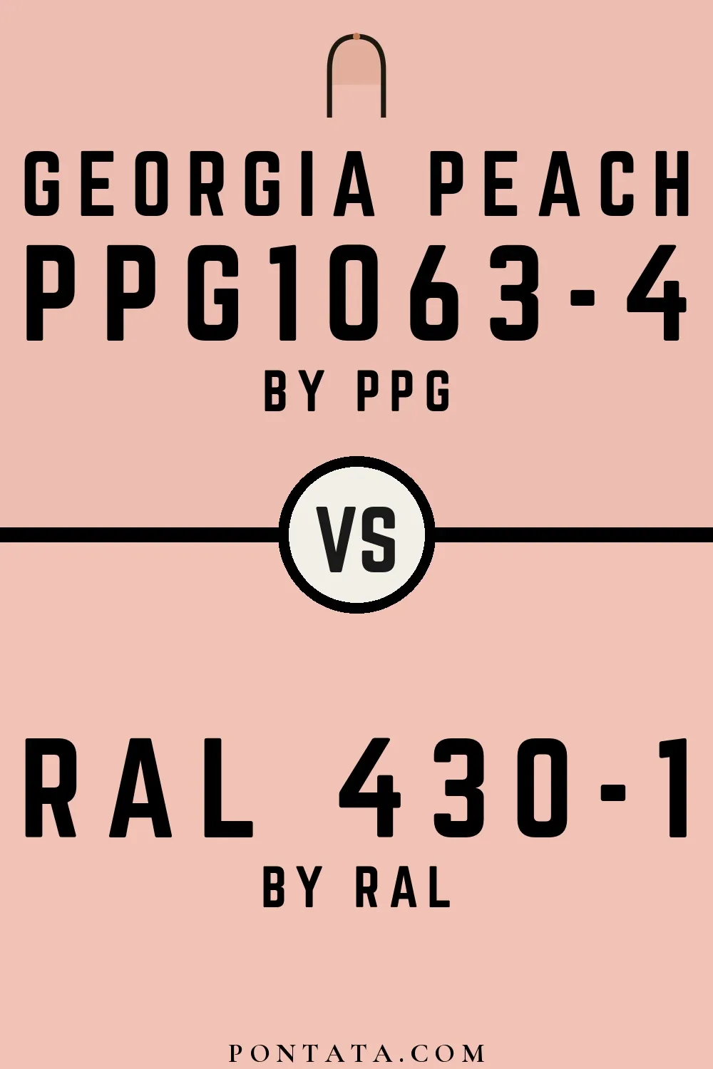 Georgia Peach vs RAL 430-1