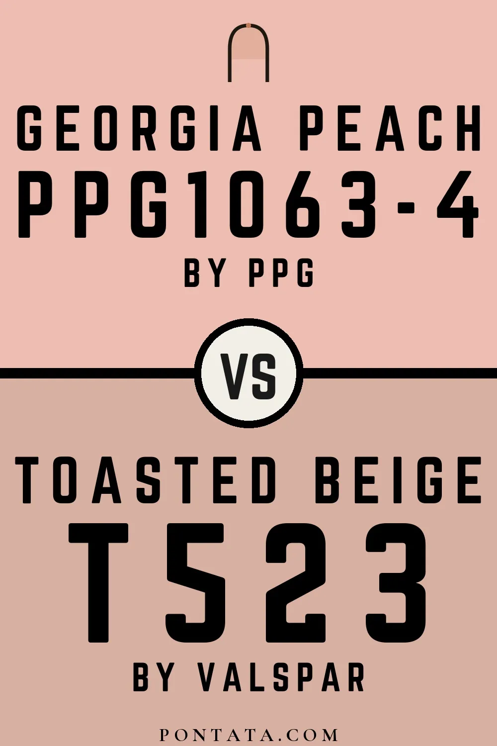 Georgia Peach vs Toasted Beige