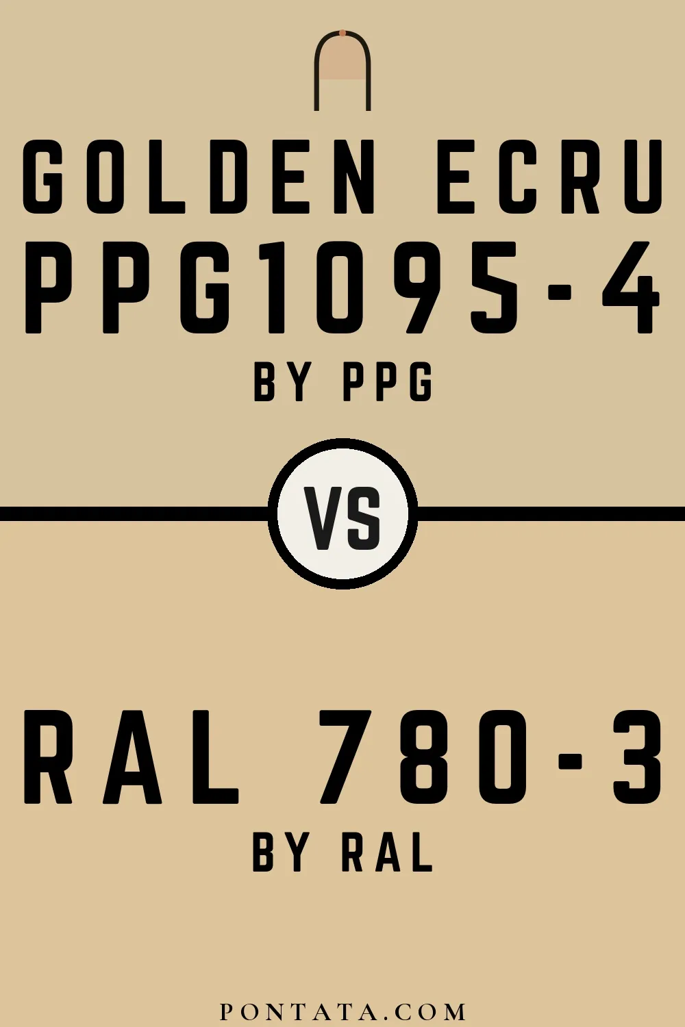Golden Ecru vs RAL 780-3