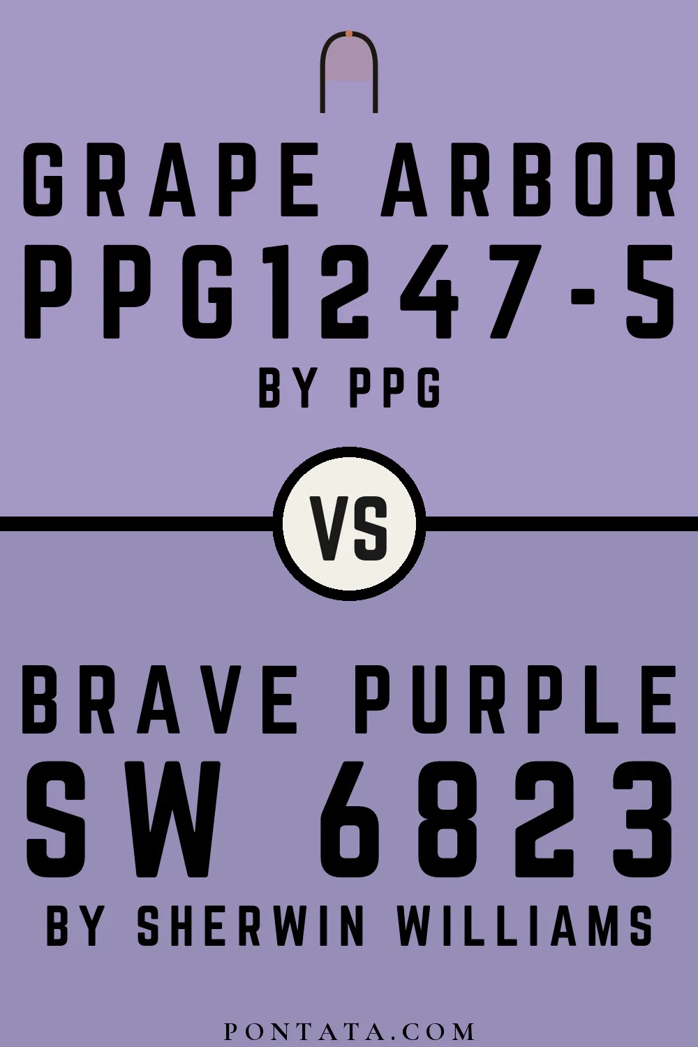 Grape Arbor vs Brave Purple