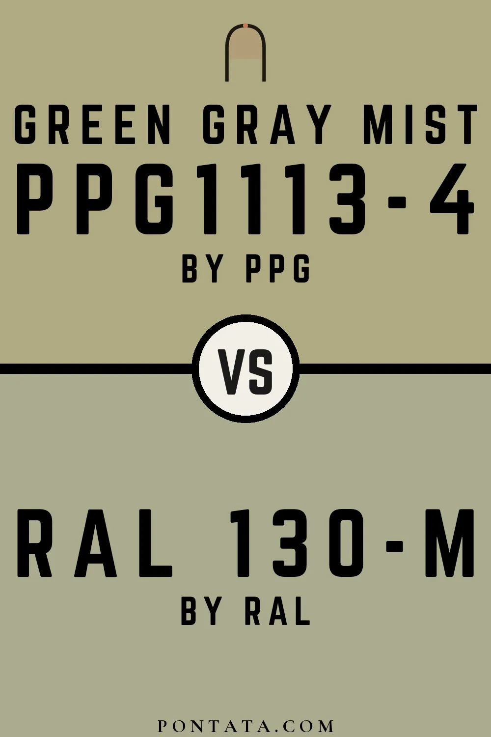 Green Gray Mist vs RAL 130-M