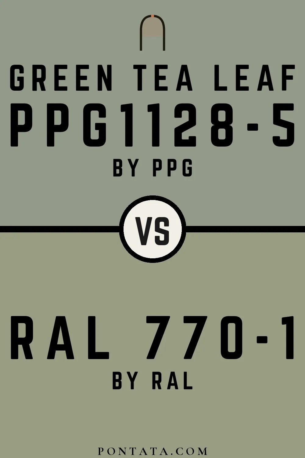 Green Tea Leaf vs RAL 770-1