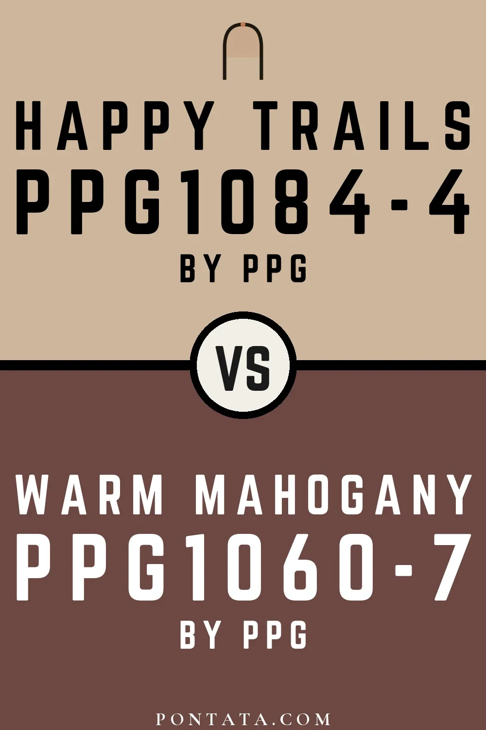 Happy Trails vs Warm Mahogany