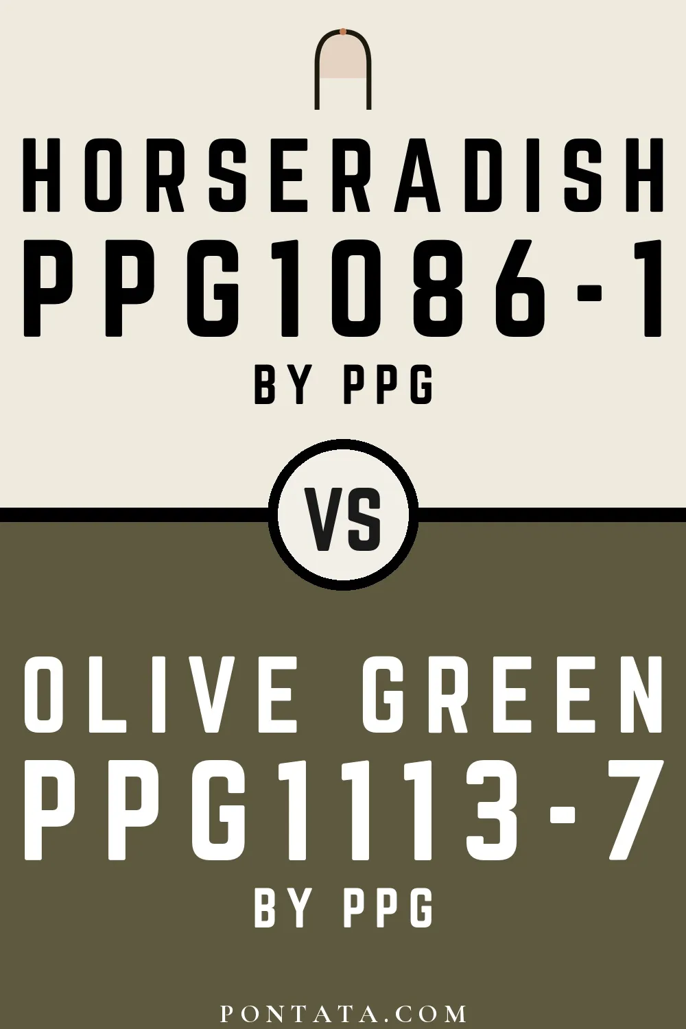 Horseradish vs Olive Green