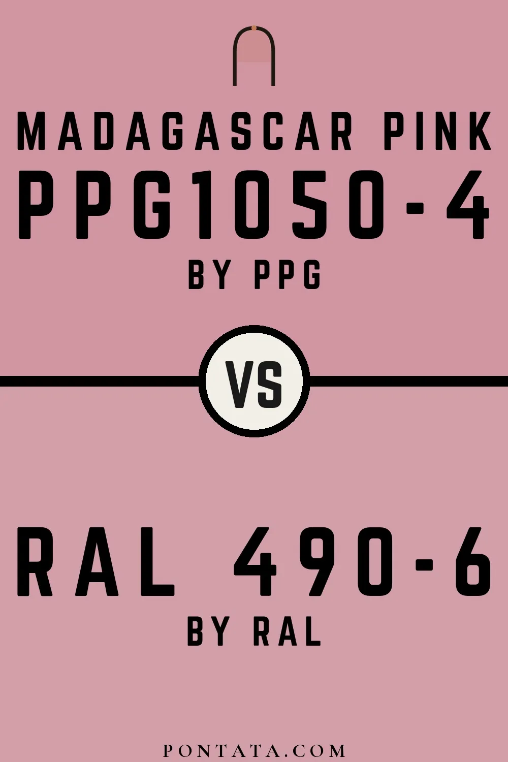 Madagascar Pink vs RAL 490-6
