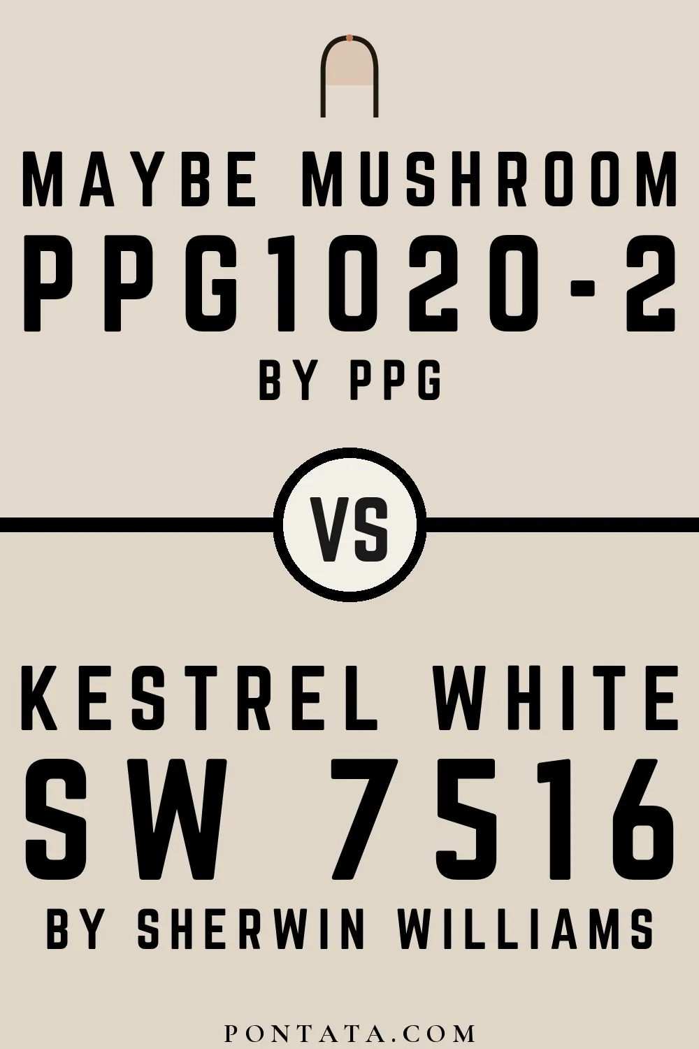 Maybe Mushroom vs Kestrel White
