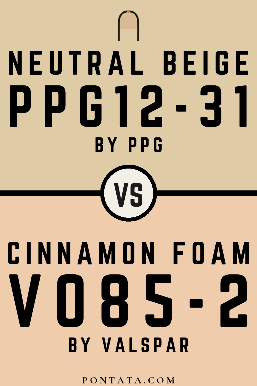 Neutral Beige vs Cinnamon Foam