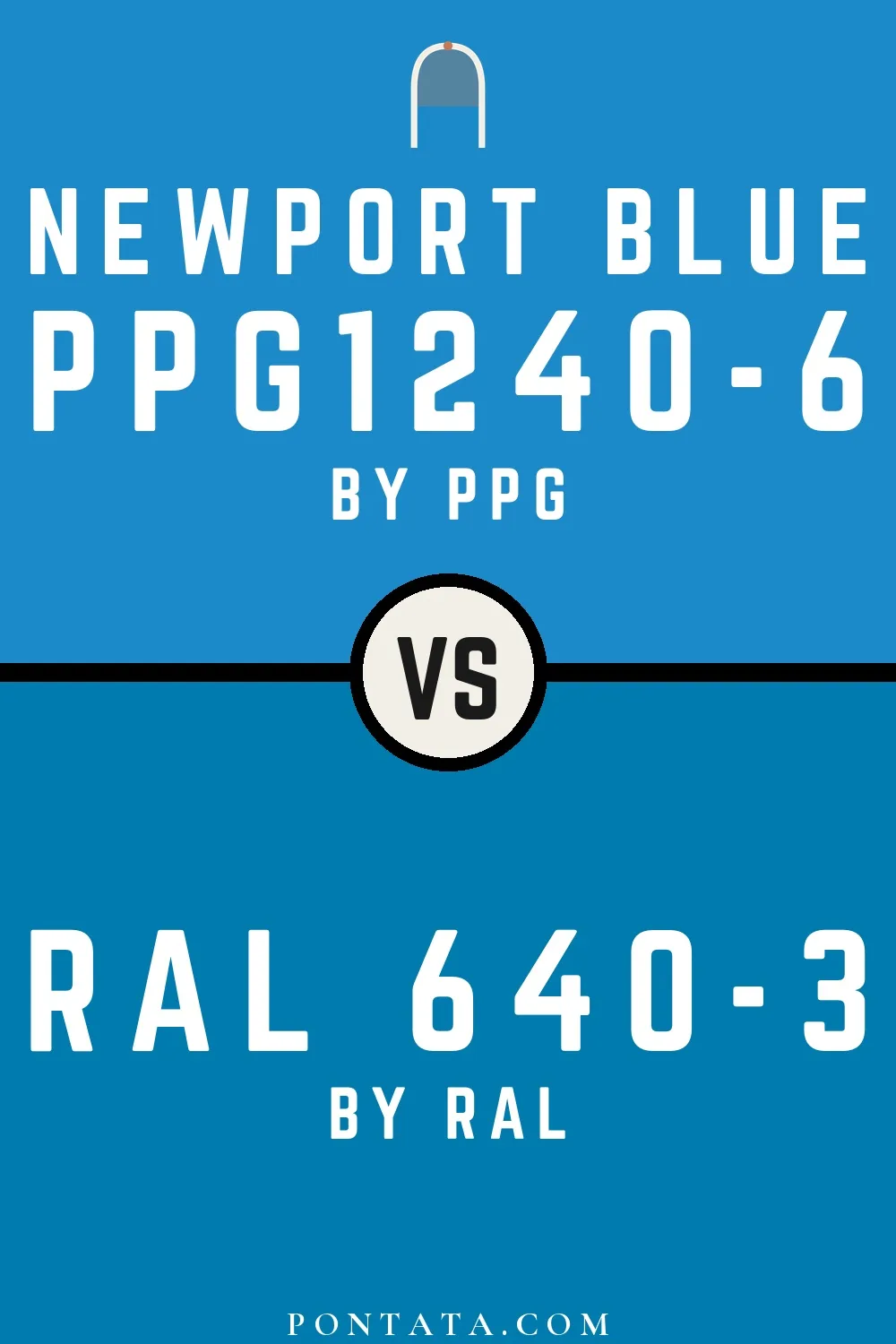 Newport Blue vs RAL 640-3