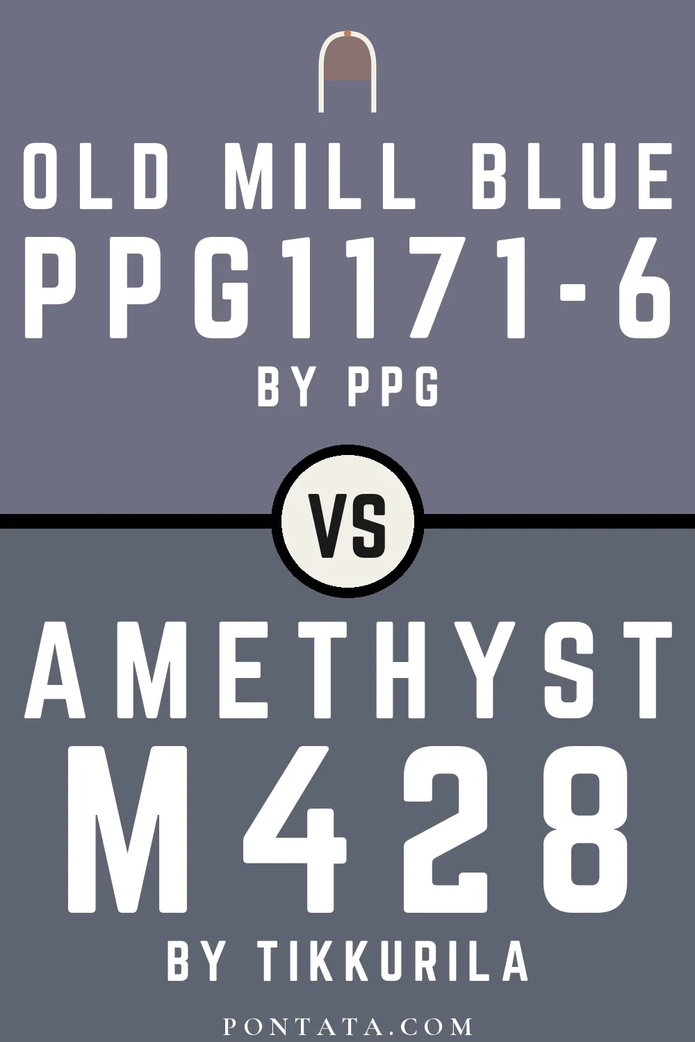 Old Mill Blue vs Amethyst