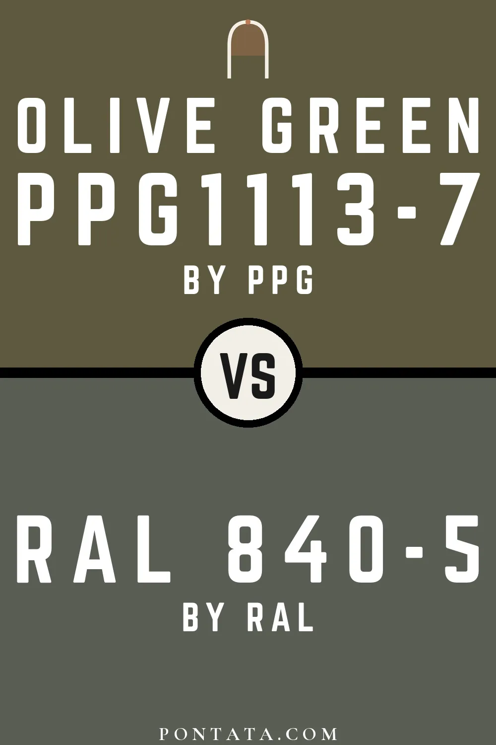 Olive Green vs RAL 840-5