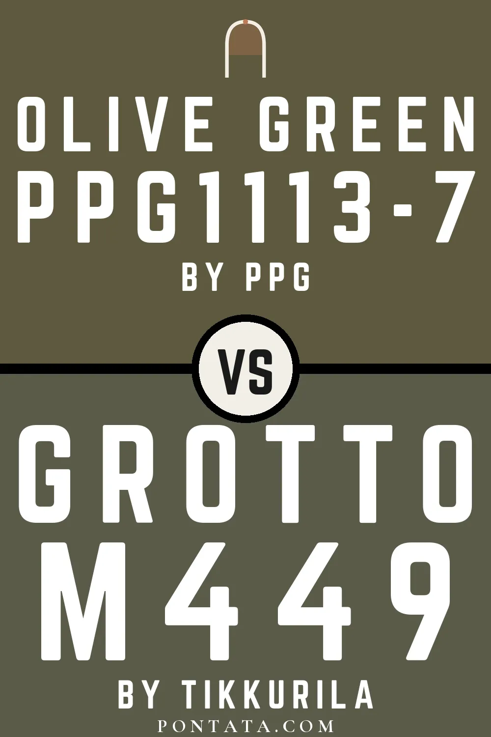 Olive Green vs Grotto