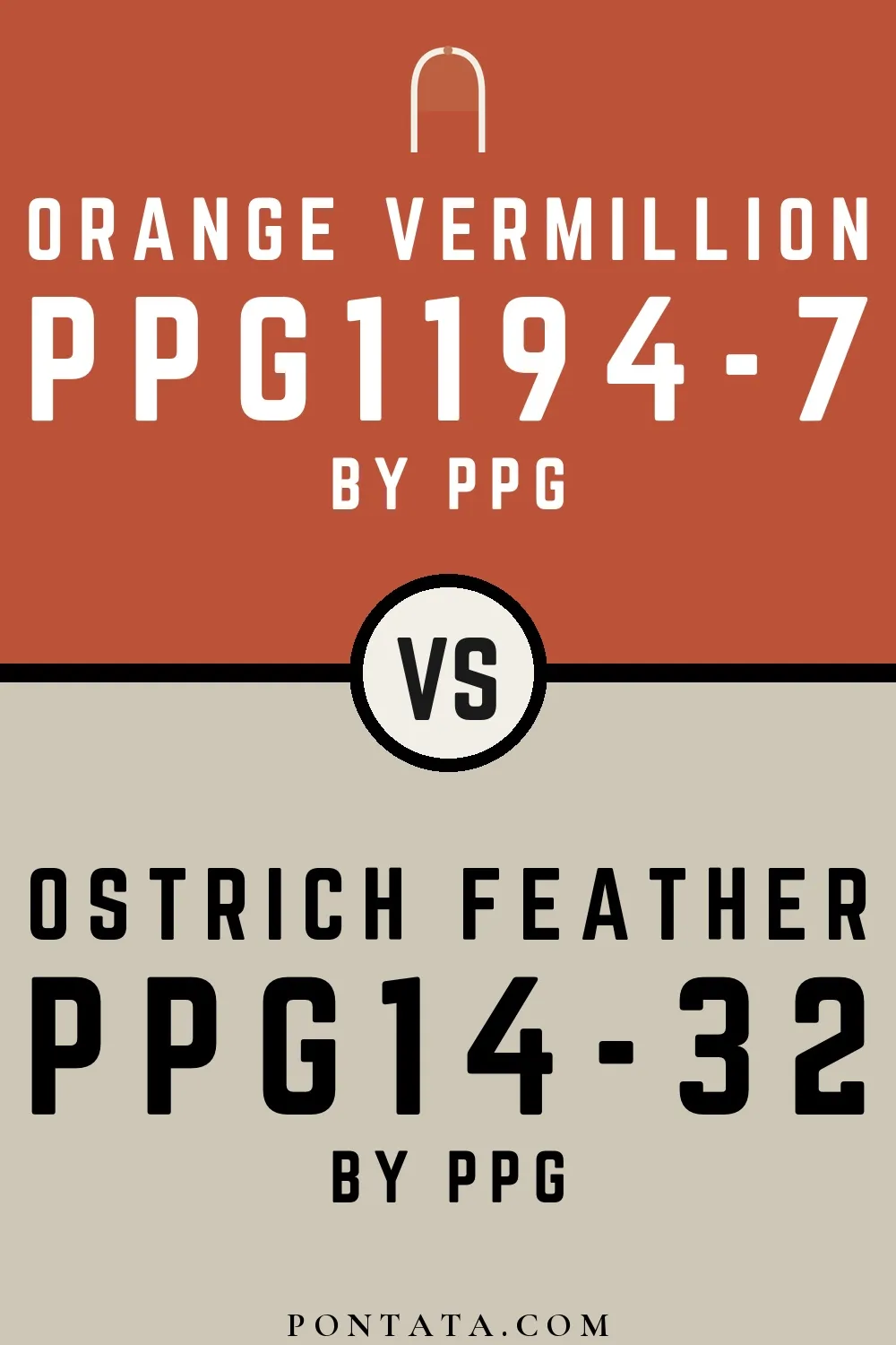Orange Vermillion vs Ostrich Feather