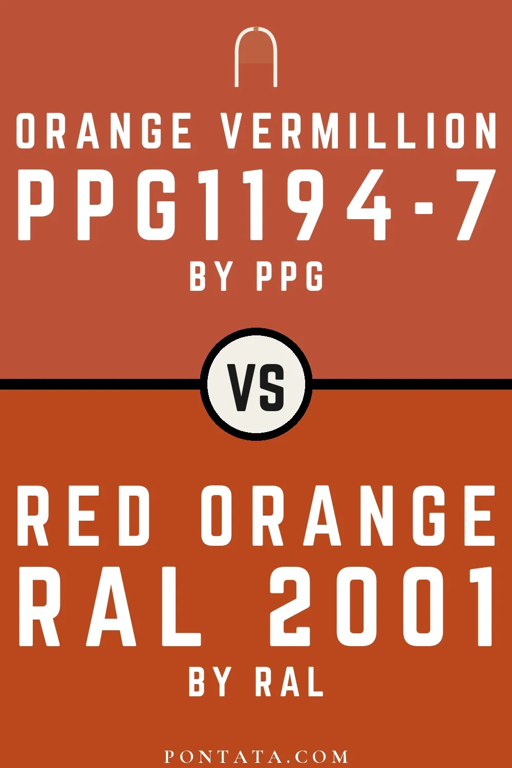Orange Vermillion vs Red orange