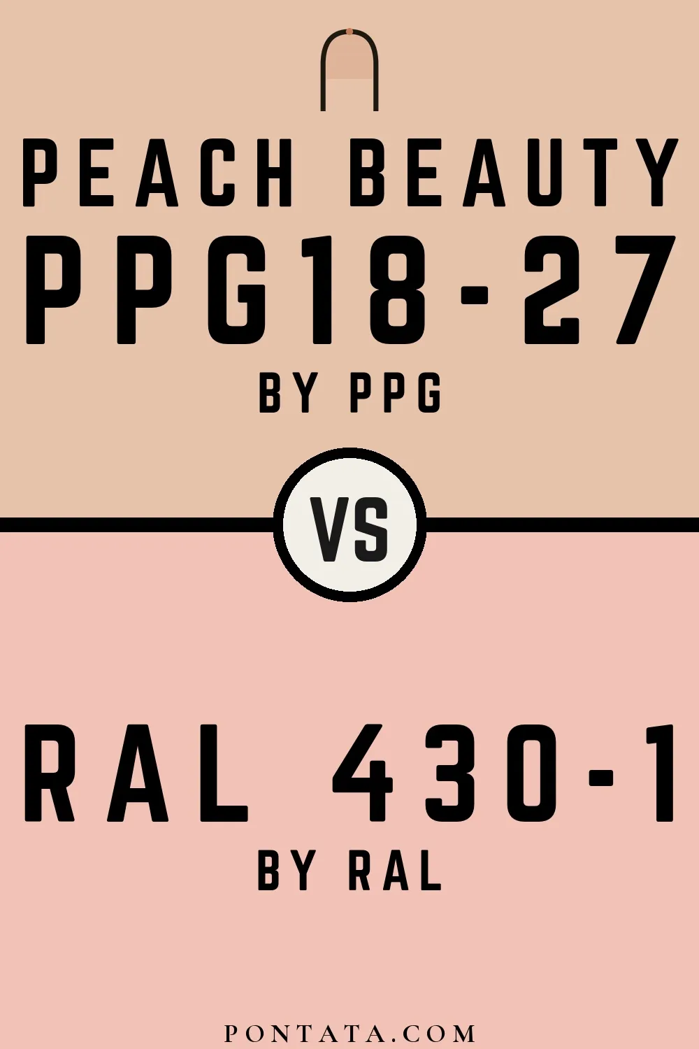 Peach Beauty vs RAL 430-1