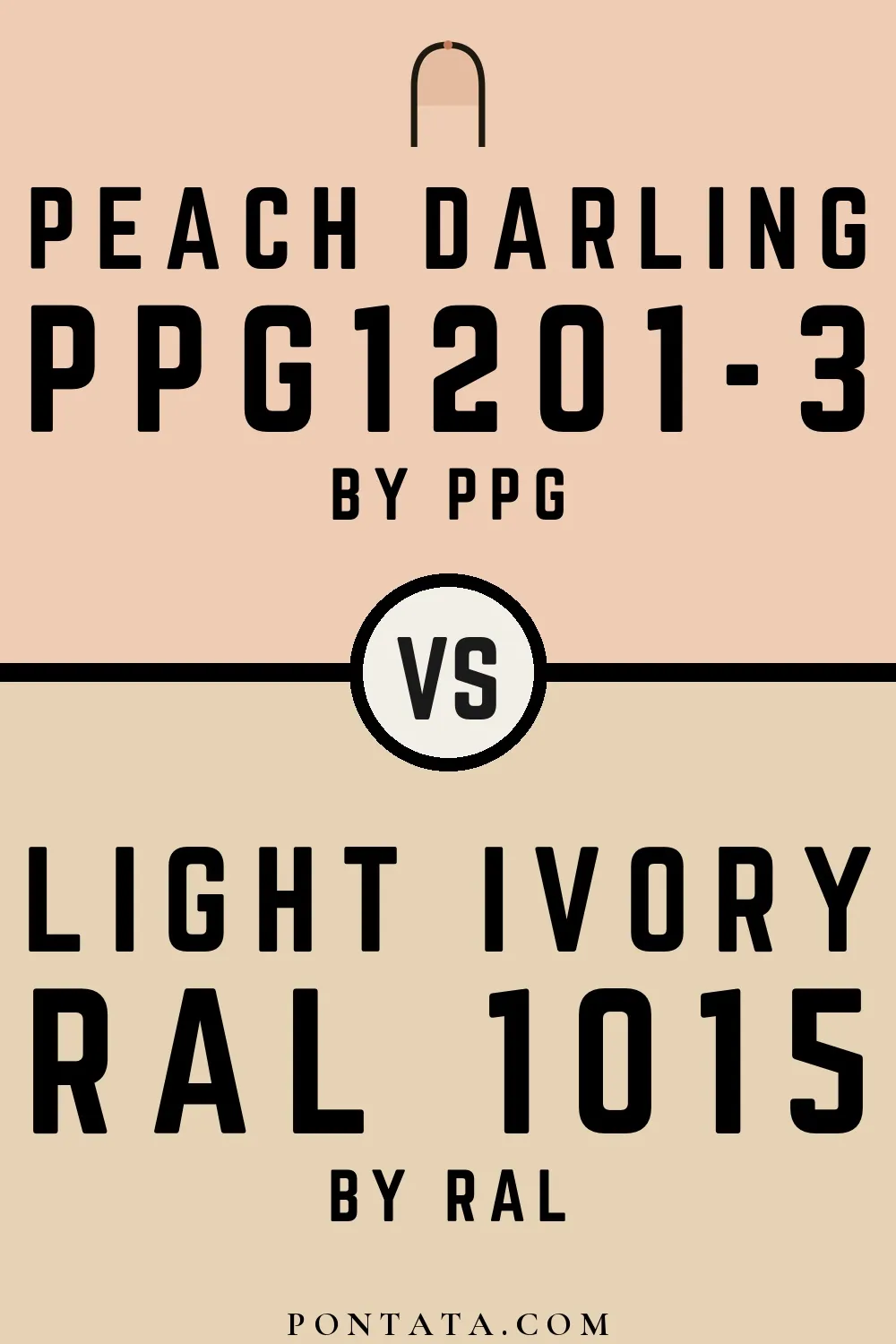 Peach Darling vs Light ivory