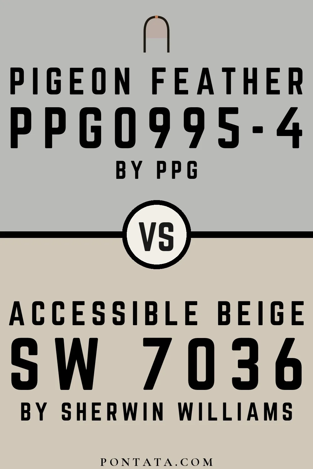 Pigeon Feather vs Accessible Beige