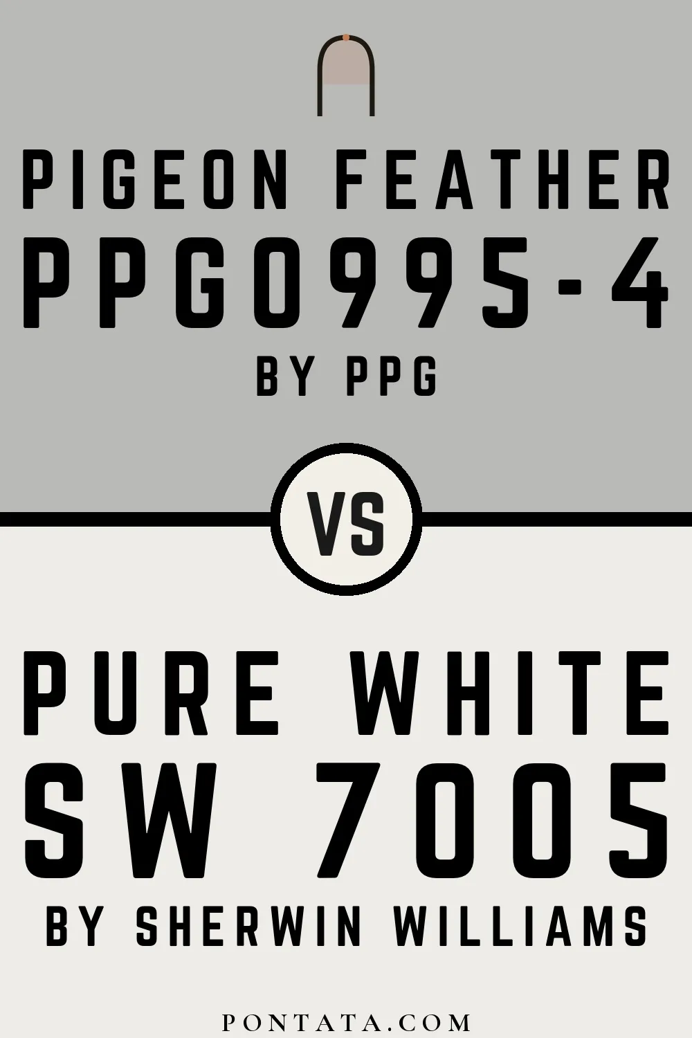 Pigeon Feather vs Pure White