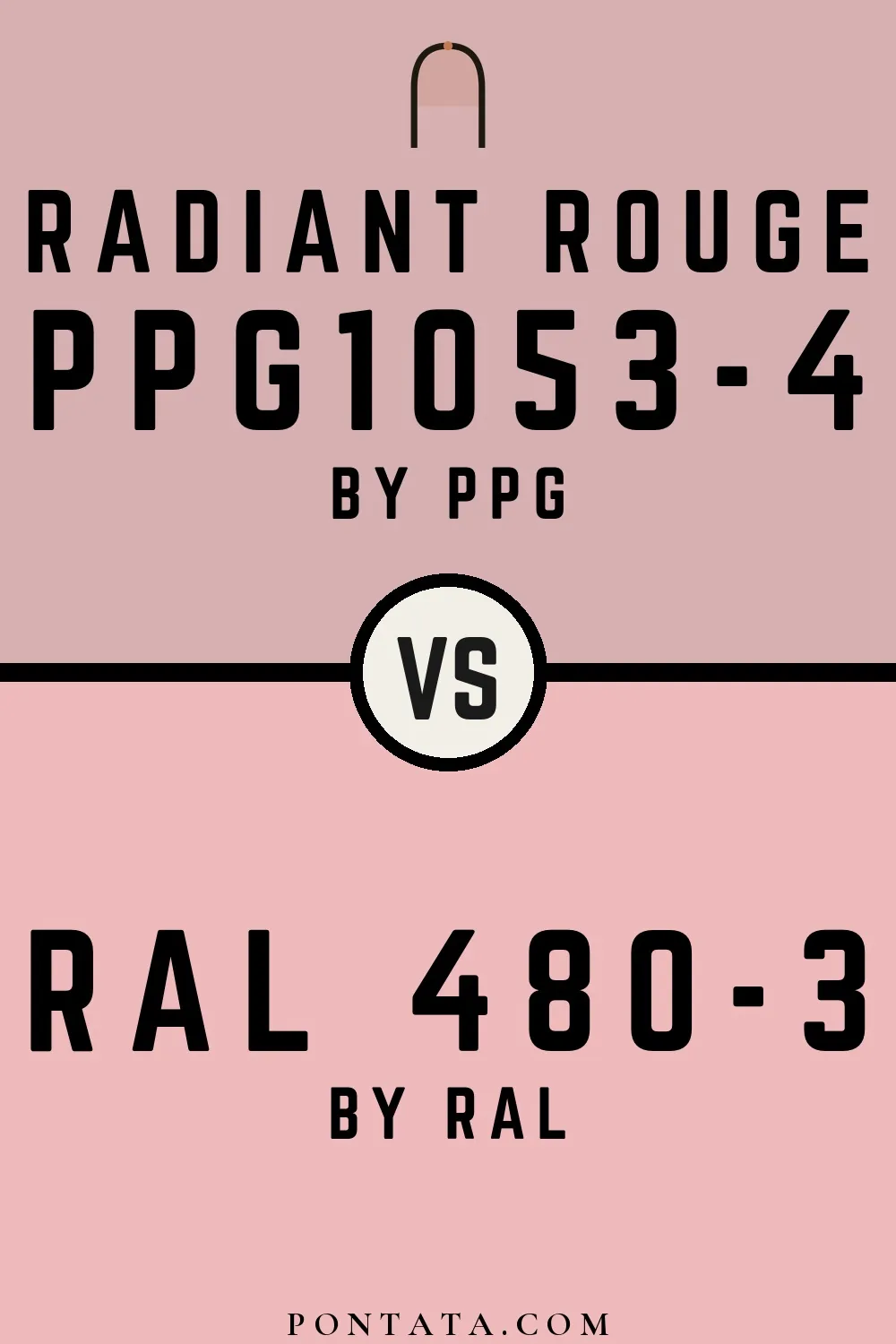 Radiant Rouge vs RAL 480-3