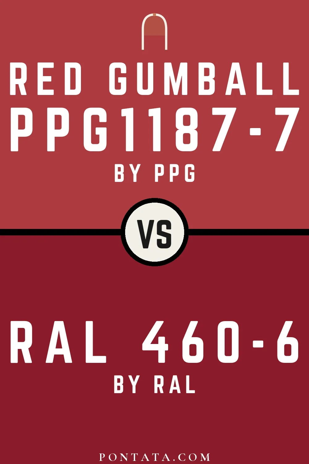 Red Gumball vs RAL 460-6